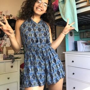 Hollister patterned romper
